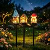 3PCS Solar Resin Christmas Halloween Floor Plug-in Light Outdoor Garden Light Waterproof Garden Decoration Landscape Lawn Light