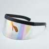 Sunscreen Anti-peeping Sunglasses Oversized Mask Shape Shield Style Men Women Windproof One Large Lens face shield