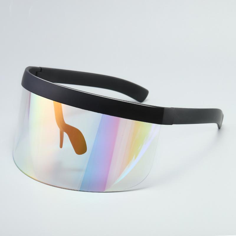 Sunscreen Anti-peeping Sunglasses Oversized Mask Shape Shield Style Men Women Windproof One Large Lens face shield