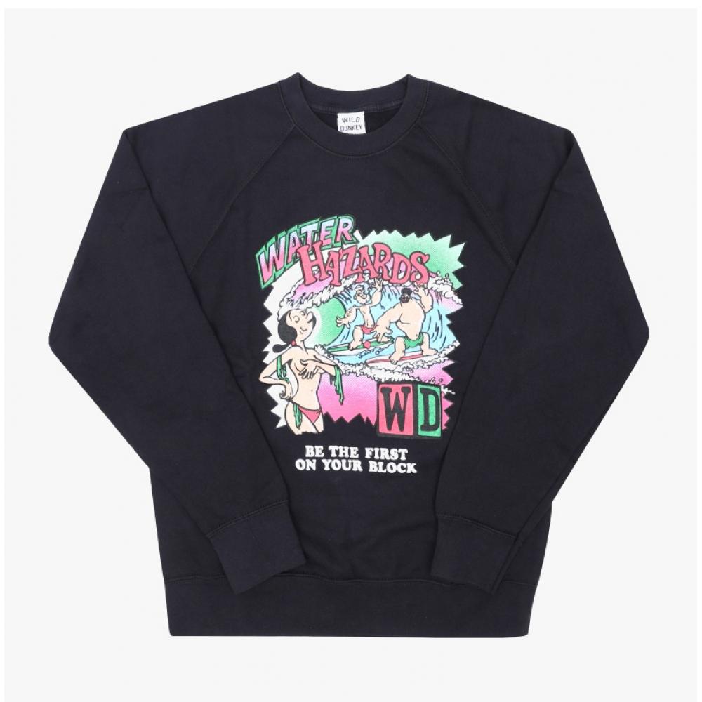 Wild Donkey Sweatshirt Fr Hazard Black