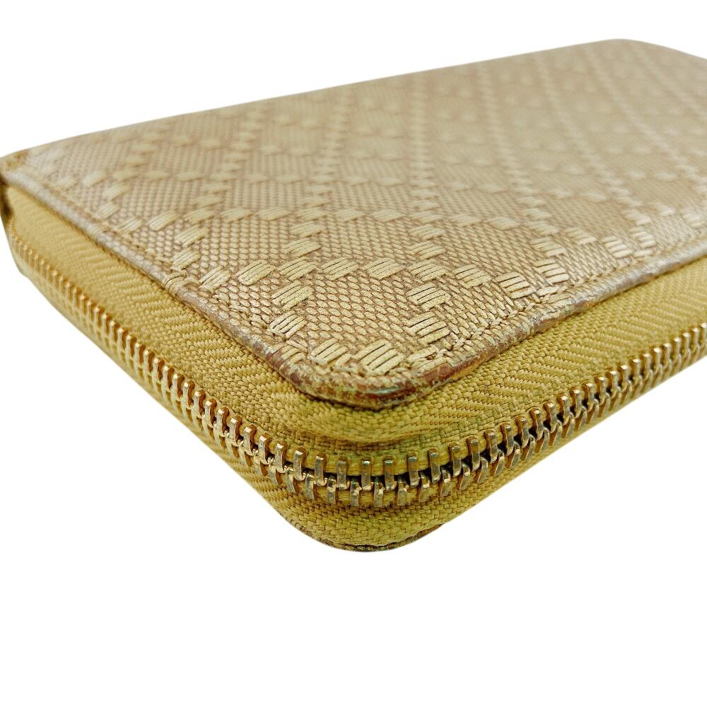 Gucci 224253 Bamboo Tassel Leather Diamante Purse Gold Leather Used