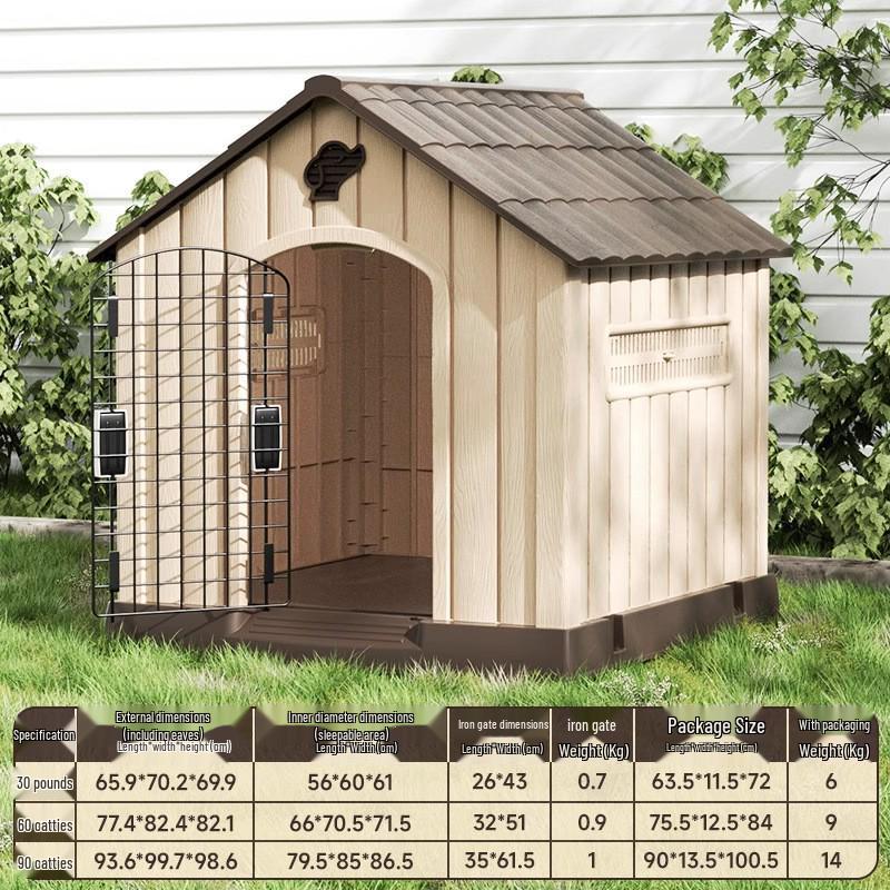 All-Season Outdoor Dog House: Rainproof, Coldproof Sleeping Nest for Large Dogs