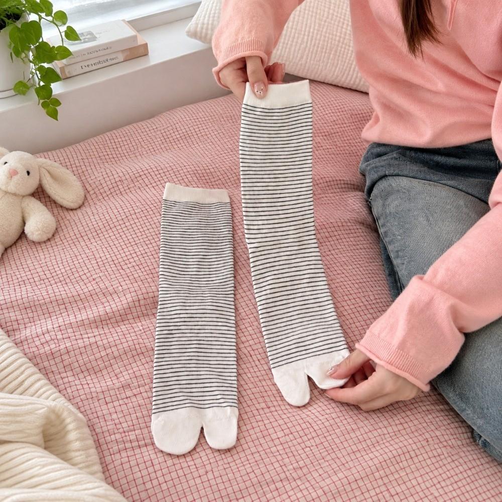 Polka Dots Two-toed Socks White Flip Flop Socks New Split Toe Tabi Socks Girls