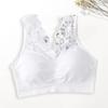 Breite Schultergurte Schönheit zurück Raffen Frauen BH Spitze Nähte Push-Up Sport Büstenhalter
