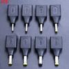 5pc USB Fmale Power Plug To 5.5*2.5 5.5x2.1 4.8x1.7 4.0*1.7 5.5*1.7 2.5*0.7 3.0*1.1 3.5x1.35 mm DC Jack Adapter Connector 5V/12V