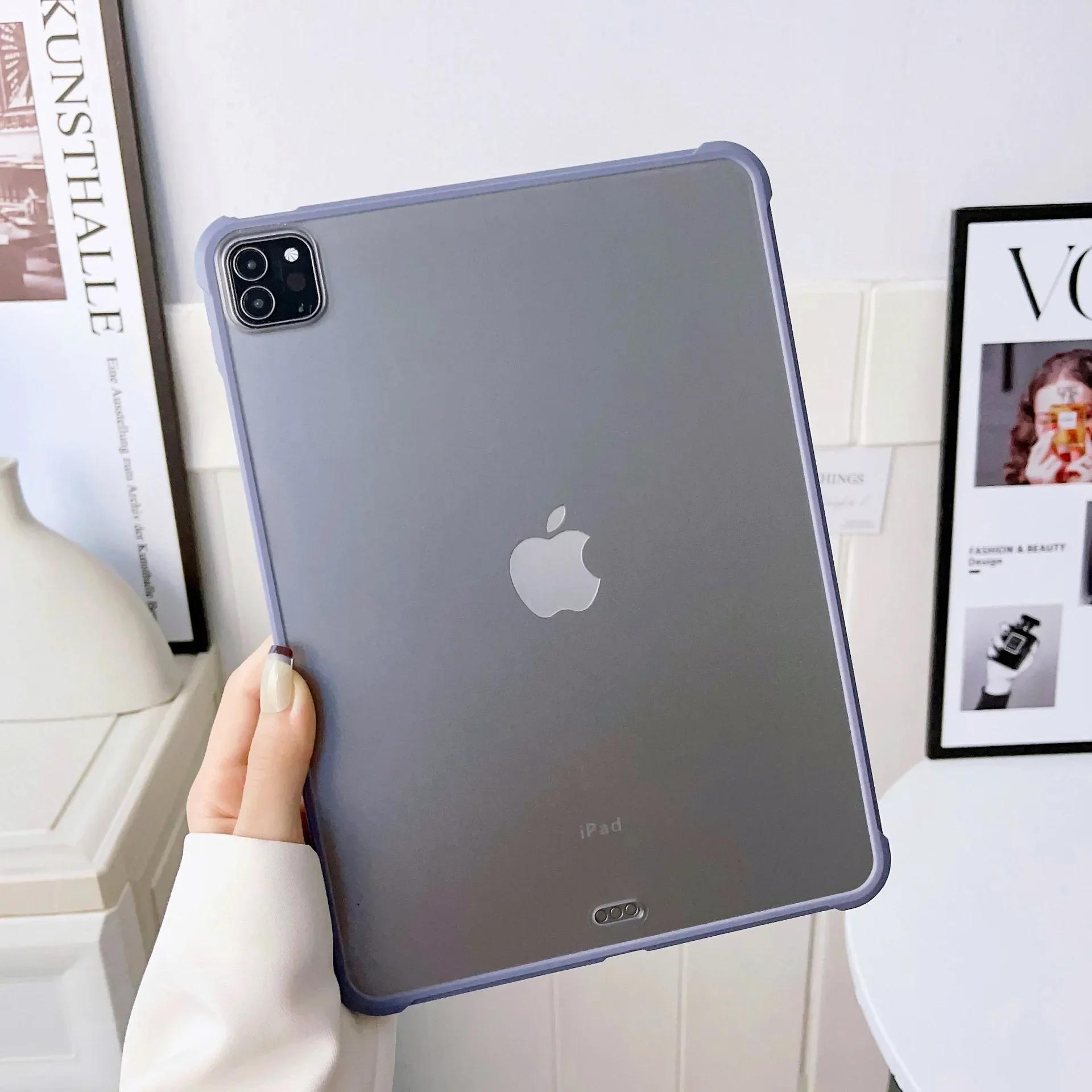 Harde Case voor iPad Pro 13 11 12.9 Achterkant iPad Air 2 3 4 5 10.9 9.7 10.2 7 8 9 10e 11e A16 Mini6 Capa Shell Funda Air 2 9.7inch paars