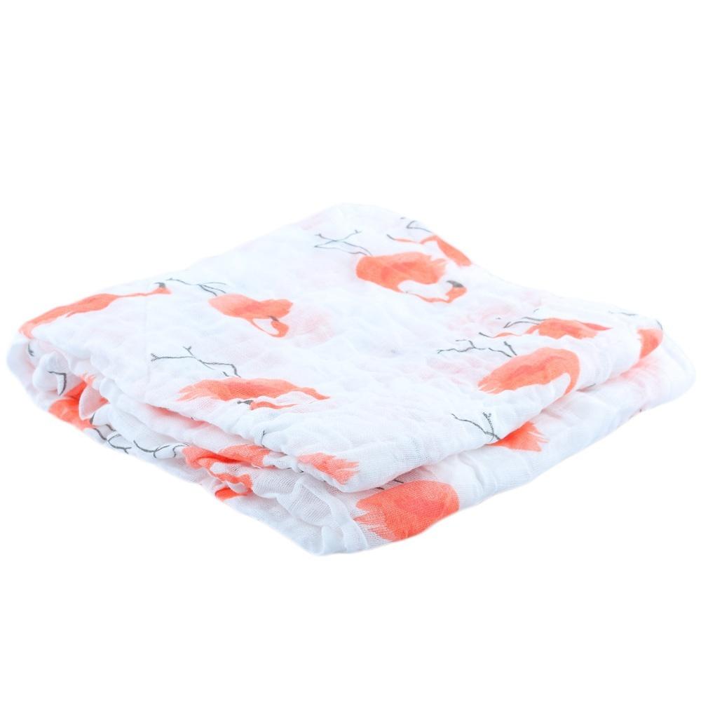 Feather Pattern Newborn Blanket Bath Towel Bed Sheet Summer Baby Swaddle Bamboo Fiber Bed Sheet