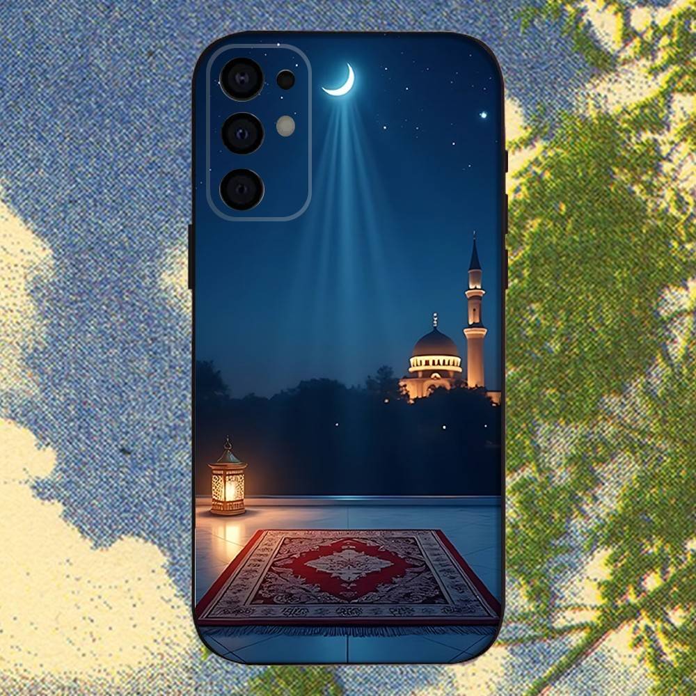 Moslem and kaaba Phone Case For Samsung S25,S24,S21,S22,S23,S30,Ultra,S20,Plus,Fe,Lite,Note,10,9,5G Black Cover