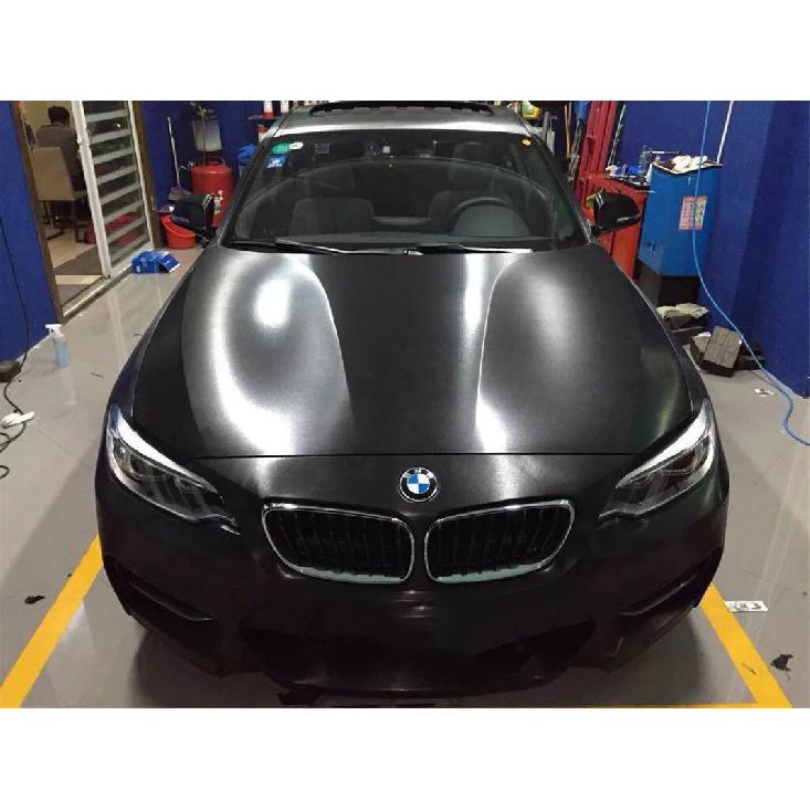 Grey Metallic Brushed Vinyl Wrap Car Film Wrapping Foil Bubble Free Furniture Console Computer Laptop Phone