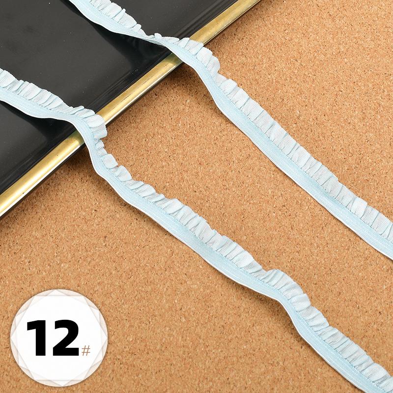 5m Elastic Lace DIY Clothing Neckline Cuff Cloth Strips Clothes Hem Decorative Trim Ribbons Party Dress Decoration Sewing Fabric