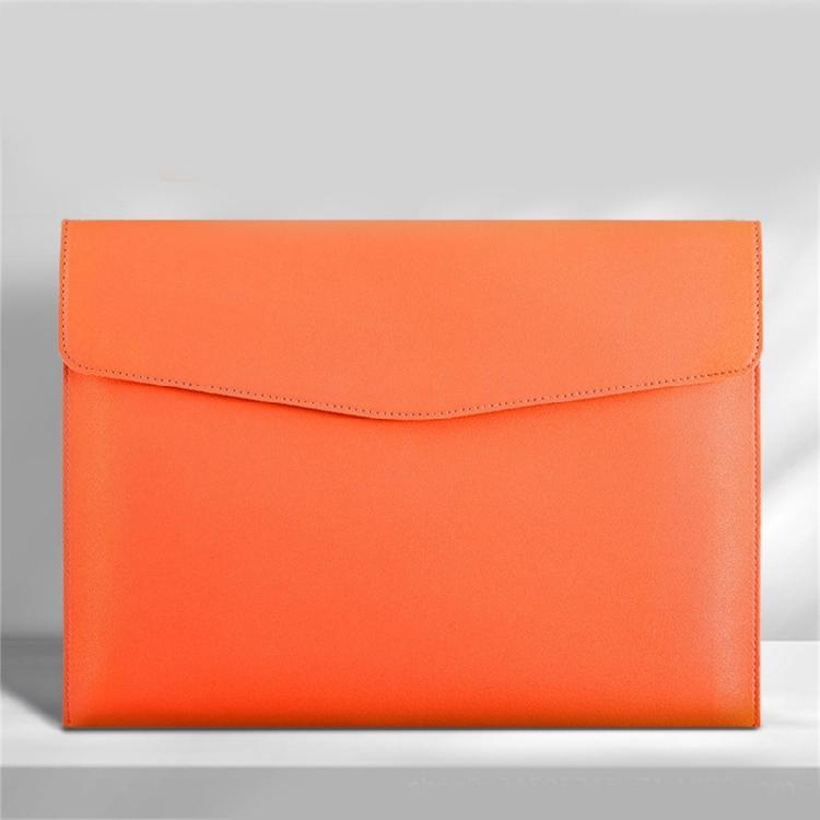 Business Folder Water Resistant Leather Document Organiser Carrying Case Magnetic Button Closure 330x240cm for Office
