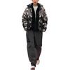 Li Ning Full Print Zipper Stand Collar Long Sleeve Down Jacket Men Outerwear Black AYMT371-1