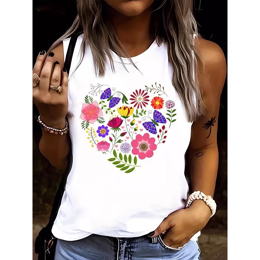 

2025 Новый женский топ в западном стиле, летняя повседневная женская футболка без рукавов, городская уличная женская модная майка 5XL