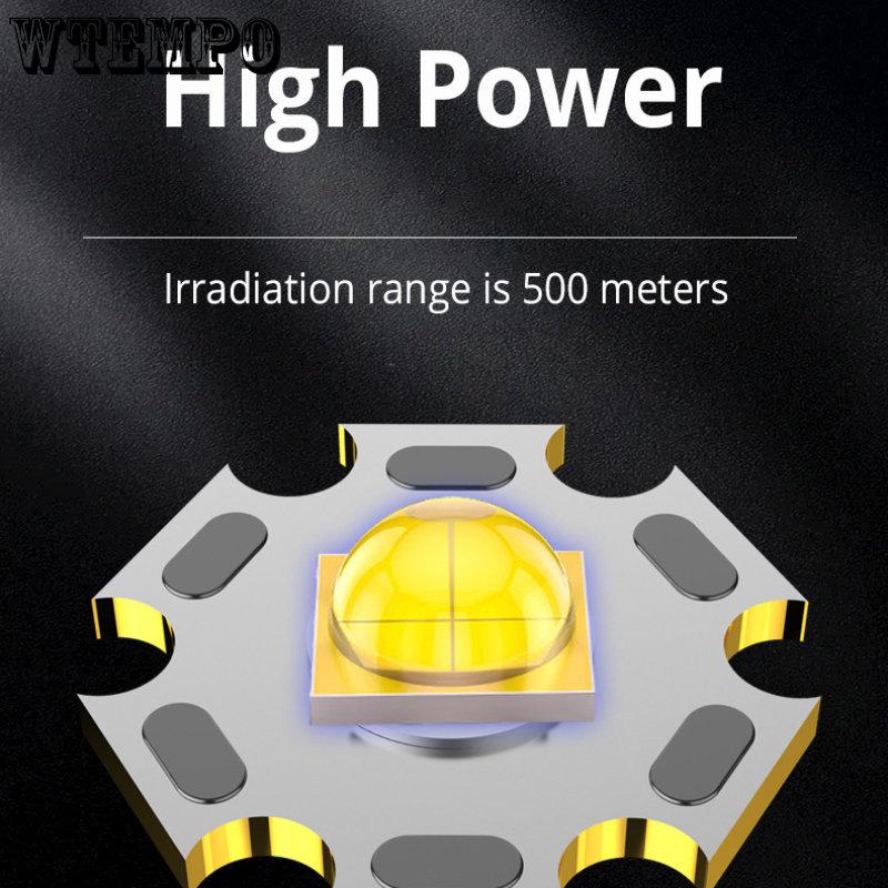 Multifunctional Flashlight Outdoor Led Lighting Portable Home Cob Side Light Usb Rechargeable Strong Light Flashlight