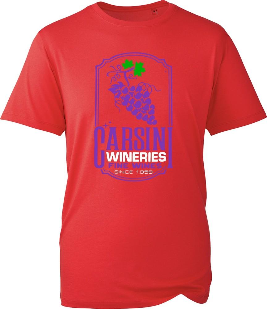 Carsini Wineries Fine Wines 1858 Tshirt Vintage Winery Lovers Graphic Gift Tee S