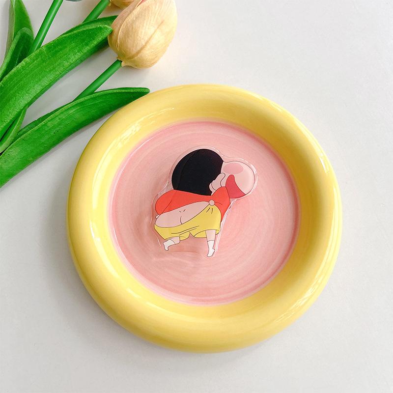 Cartoon Xiaoxin Cute Airbag Mobile Phone Holder Back Sticker Retractable Acrylic Desktop Watching Drama Support Frame Niche