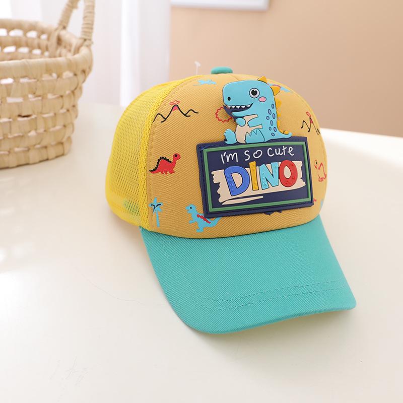 Cartoon Dinosaur Children Baseball Cap Cute Animal Kids Sun Hat Spring Corduroy Outdoor Boys Girls Peaked Caps Bonnet Gorras