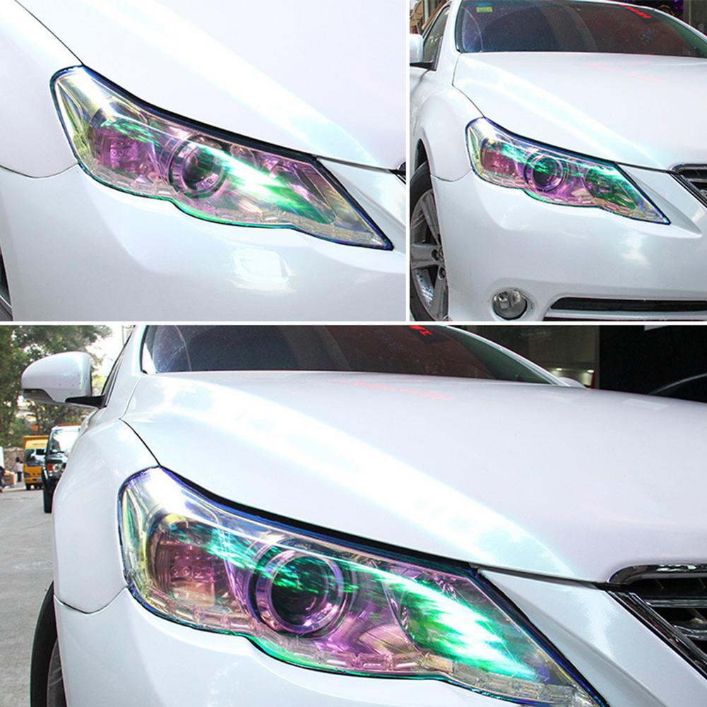 30cm*60cm Auto Transparente Lichtschutzfolie Stoßstange Haube Lackschutz Scheinwerfer Schutzfolie PET-Material Leichter Aufkleber