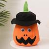 Halloween Candy Basket with LED Light Pumpkin Candy Bags for Thanksgiving Party
