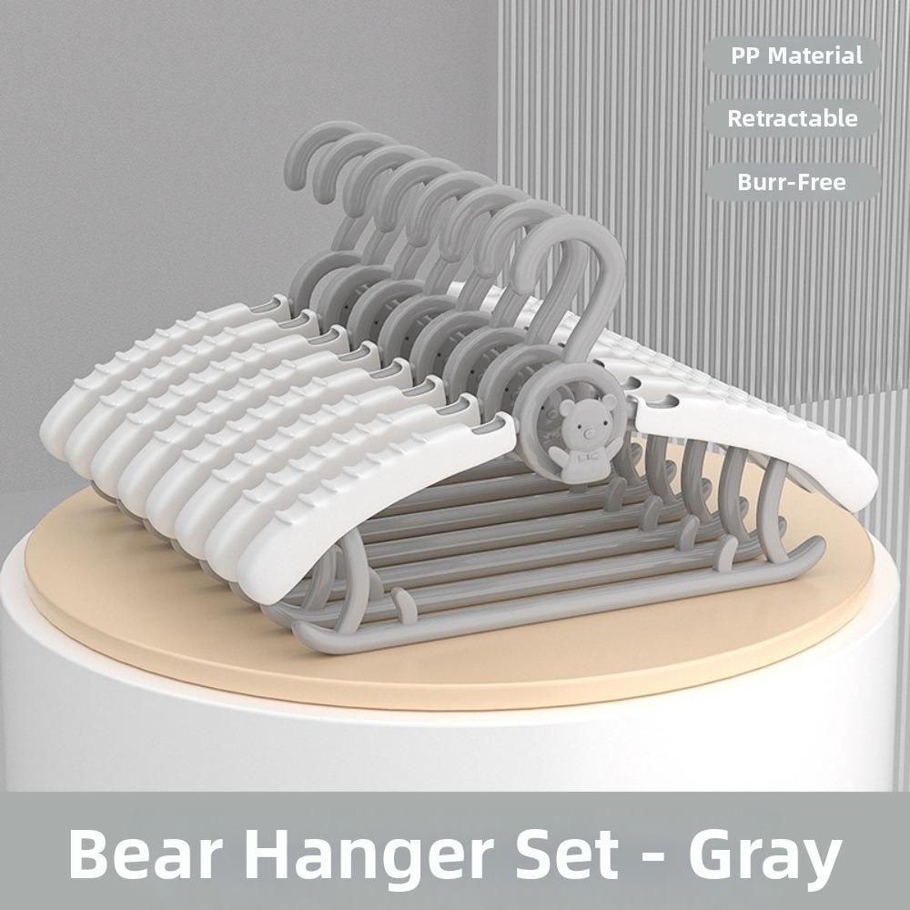 10 Pcs Extendable Kids Clothes Hanger Space Saving Children's Clothes Hanger  Baby Specific