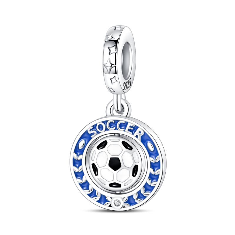 copper Soccer Trophy Jersey Charm Bead Charms for 3mm Bracelets Diy Jewellery Making High Quality Durable Material