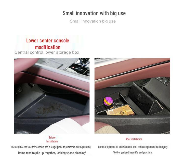 BYD Seal DMI Mittelkonsolen-Aufbewahrungsbox Organizer Dekoration.