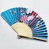 Japanese Floral Hand Fan for Music Festival Dance Gift Performances Home