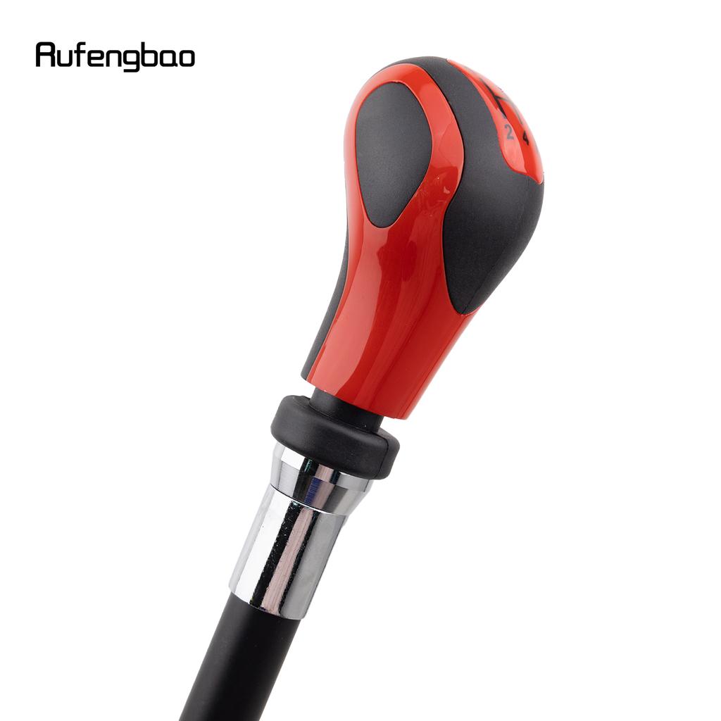 Red Black Leather Number Silver Walking Cane Fashion Decorative Walking Stick Gentleman Elegant Cosplay Cane Crosier 93cm