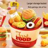 Kids' Pretend Play Kitchen Set: Hamburger, Fries, Pizza - Educational Toy for Boys and Girls