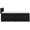 Vidaxl Continental Bed With Mattress, Black, Fabric, 80X200 Cm