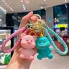 Exquisite Cartoon Animal Resin Yarn Keychain: Cute Couple Bag Charm & Creative Car Pendant for Women