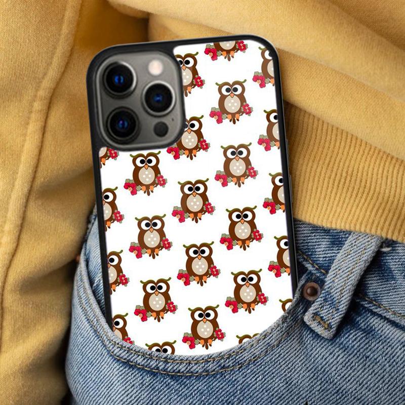 Cartoon-Eule Weiche Handyhülle für iPhone 17 Air 16e Pro max 15 Pro 13 14 Plus 11 12 MagSafe Magnetische Hülle