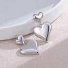 New High-end Sense Retro Simple Love Earrings Versatile Personality Stud Earrings Jewelry Women