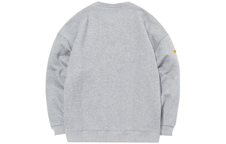 Li Ning Sports Fashion Collection Sweatshirts Unisex Heather Gray Crew Neck Thickened Regular AWDQ708-6