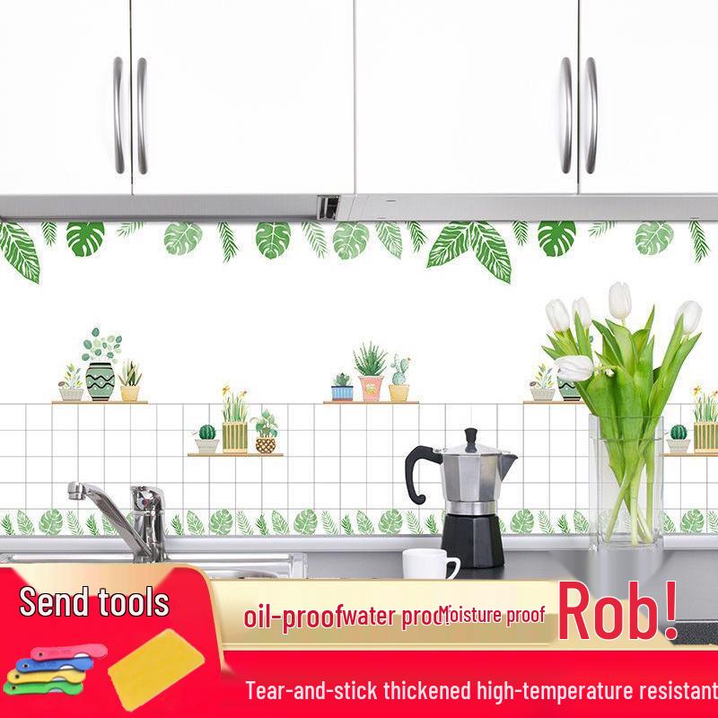 Selbstklebende, Hitzebeständige, Wasserdichte Küchenaufkleber für Herde, Arbeitsplatten, Schränke und Dunstabzugshauben