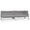 VidaXL Coussins de palette 5 pcs gris tissu 360778