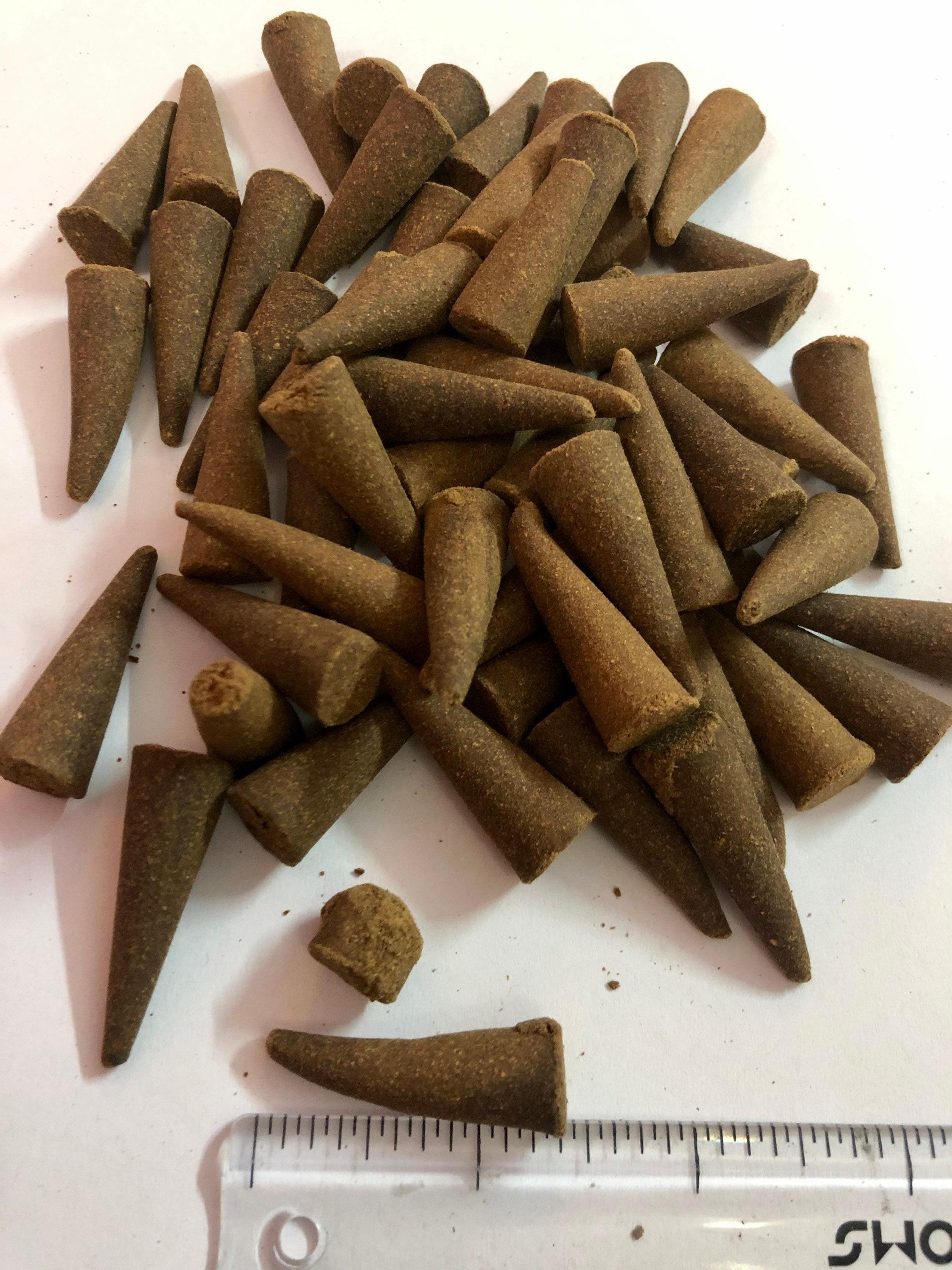 100 Gms 50-55 Cones 1.3 Indian GUGAL GUGGUL Indian Bdellium Fragrance DHOOP Incense Cones Meditation Puja Yoga traditionally handmade F/S Pack of 1
