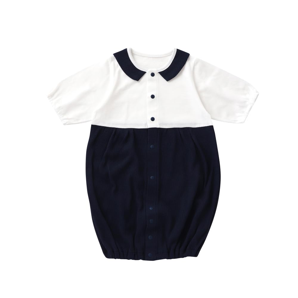

de Waffle Jersey All Button Newborn Baby Сделано в Японии [Cream Coco] Двусторонний [Сменная промежность/2-сторонний] 50-70 см (Джерси (Материал весна/лето))
