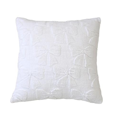 1PC Nuan Series 45x45cm Simple Solid Color Pillowcase Butterfly Knot Plush Soft Cushion Cover for Sofa Living Room Bedroom Home Decor