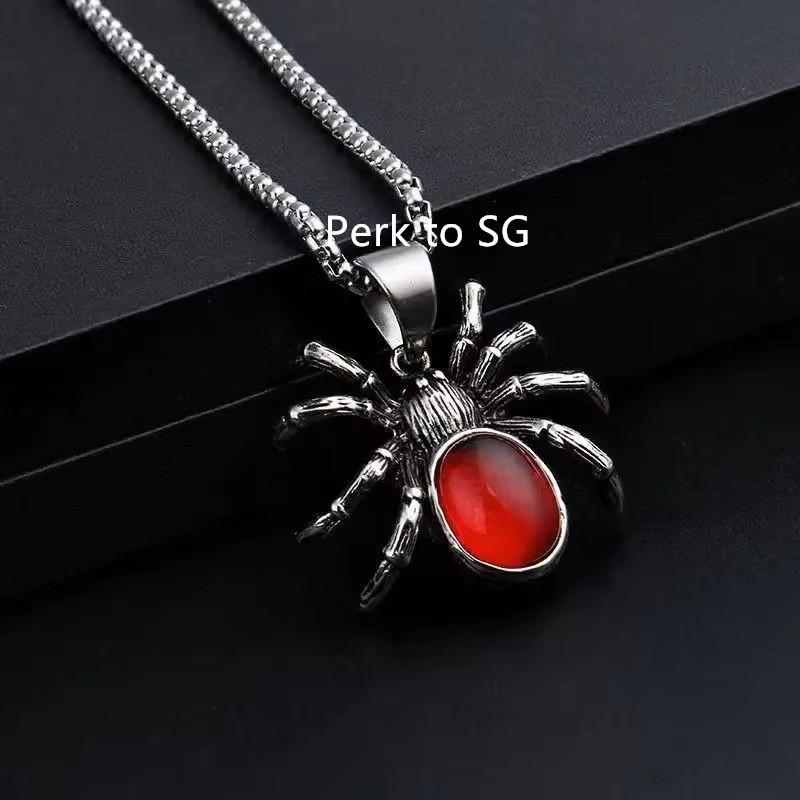 

Мужчины Женщины 12мм Хип-хоп Квадратный Красный Кристалл Теннисная Цепь Iced Out Мода Цвет Паук Подвеска Чокер Ожерелье Ювелирные Изделия Подарки