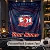 TapestrySydney Roosters Custom Name Text Personalized Wall Hanging Tapestry Home Wall Decor