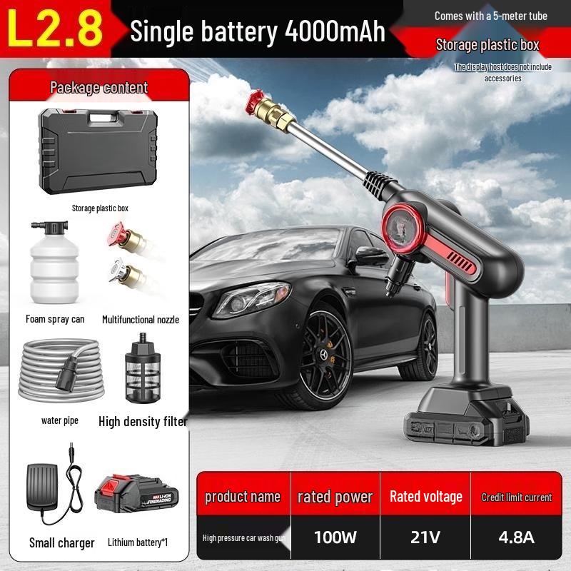 TURBOSUN Cordless High-Pressure Car Washer CN plug (adapter included)