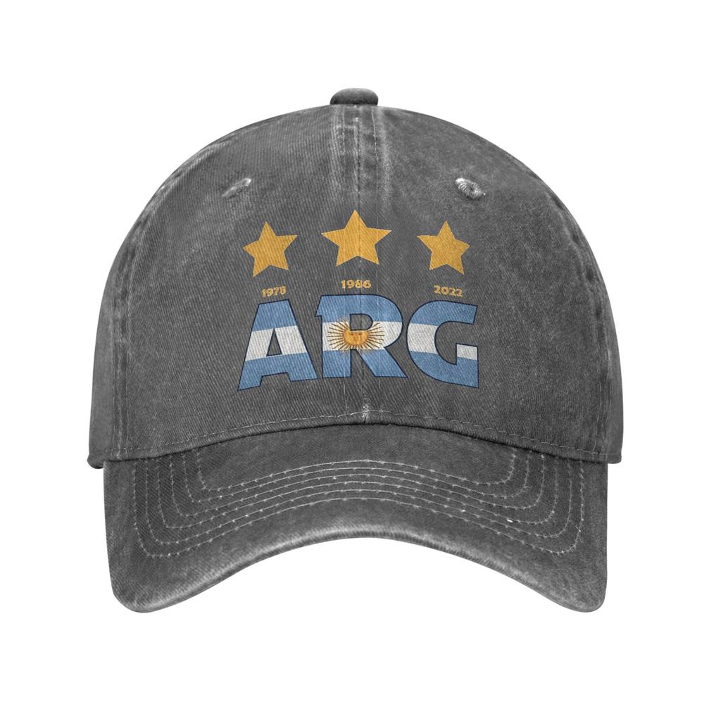 Argentina Flag Unstructured Baseball Cap Classic Distressed Washed Soccer Fan Snapback Unisex Women Adjustable Hat