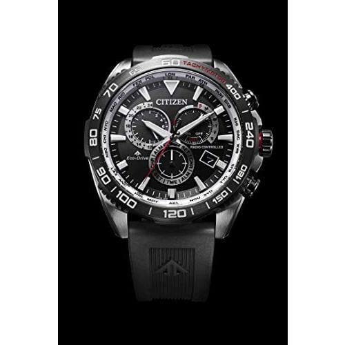 Citizen Promaster CB5036-10X LAND Series Eco-Drive Radio-Controlled Watch, Direct Flight, Men's, Black
