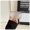 Acrylic box shoulder bag 2025 new fashion transparent jelly bag ins women's chain crossbody bag