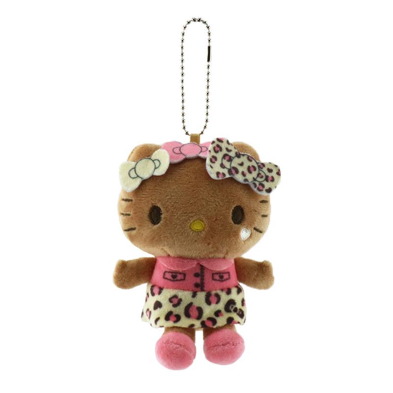 Peluche Leopardo Nero Scintillante Stile College Bambola Hello Kitty Kawaii Carino Morbido Regalo per Bambino
