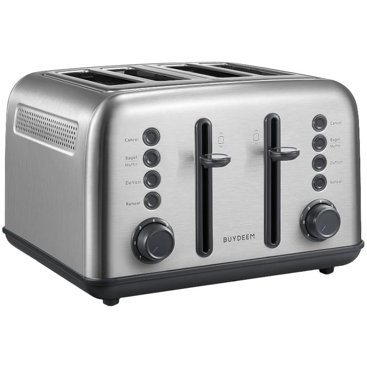 Buydeem 4-slice Toaster, Model Dt640e, Stainless Steel, Eu