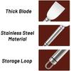 Stainless Steel Multi-Purpose Scraper Spatula - For Tile, Floor, Glass Deglue & Kitchen Refrigerator Cleaning Tools