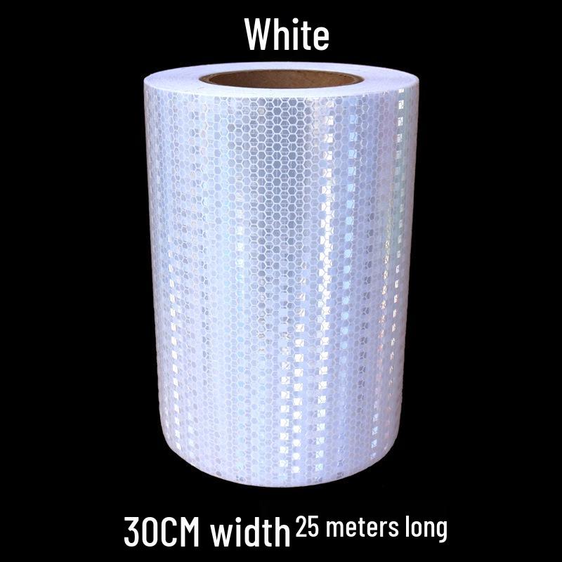 5cm Black Yellow Reflective Honeycomb Arrow Warning Tape Car Sticker