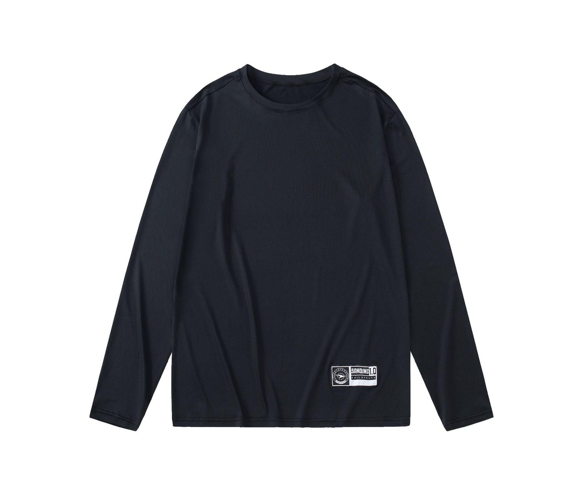 Мужская быстросохнущая тренировочная футболка с длинным рукавом для баскетбола XXL